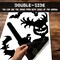Large Halloween Window Clings Stickers, 4 Sheet Giant Spooky Halloween Decorations